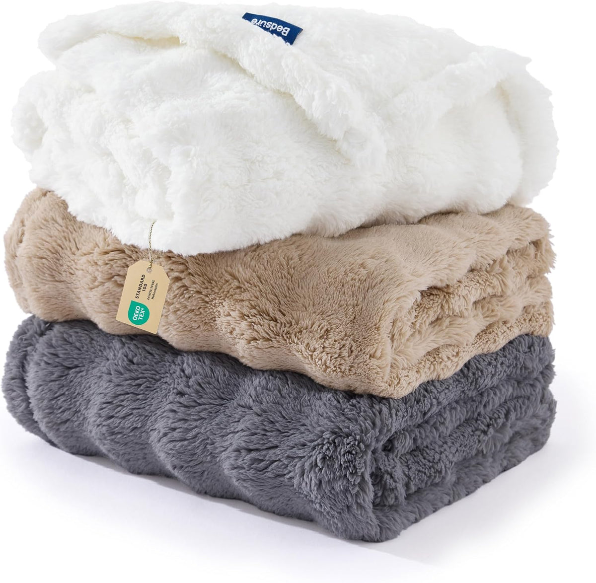 Bedsure Cloud Bubble Dog Blanket for Small Dogs Puppy Cats 3-Pack 30X20
