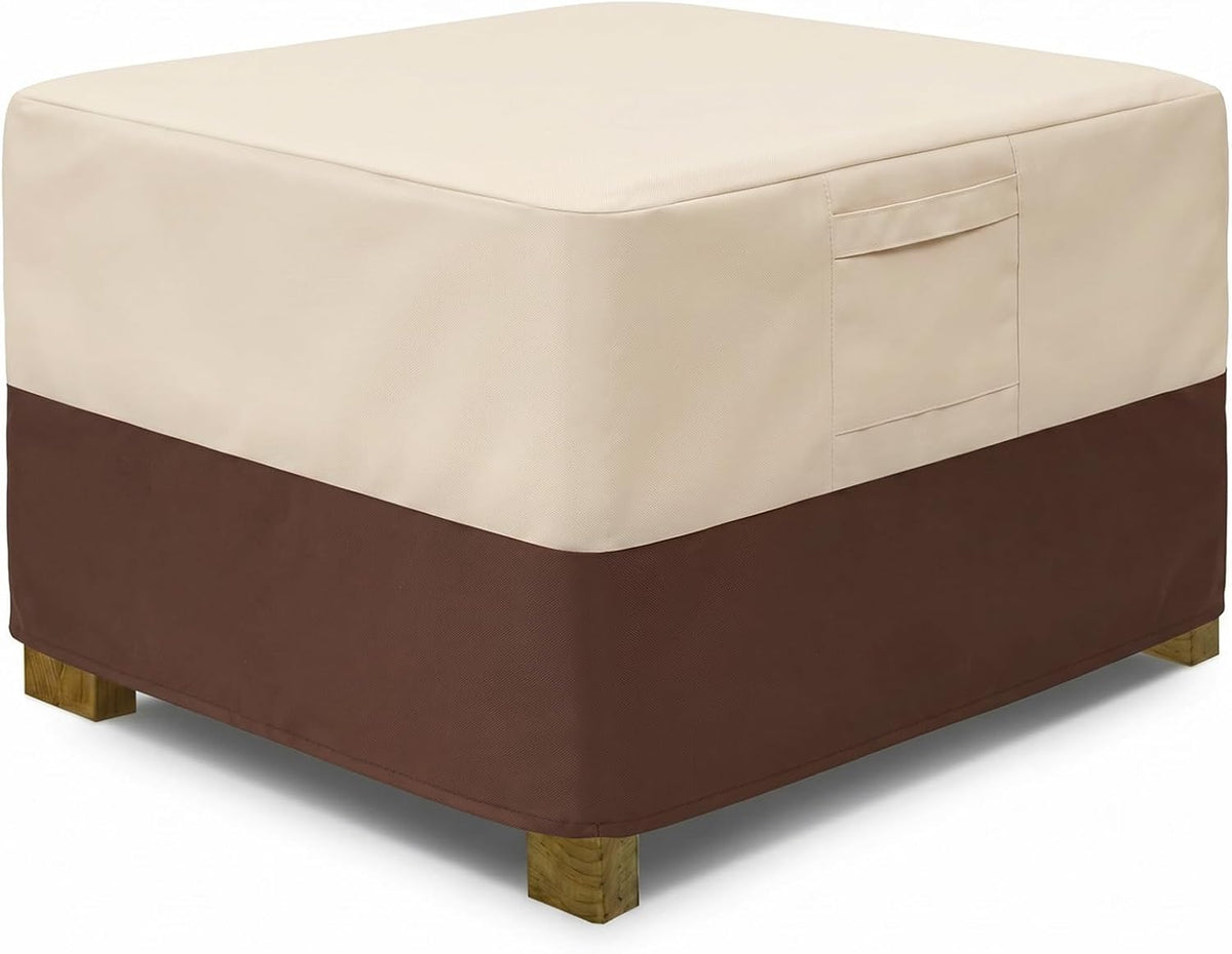 Vailge Patio Ottoman Cover Square, Outdoor Ottoman Cover Waterproof