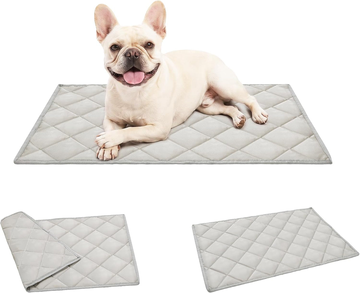 Dog Crate Mat Washable Dog Crate Pad Fits 36" Kennel 36"X23", Grey