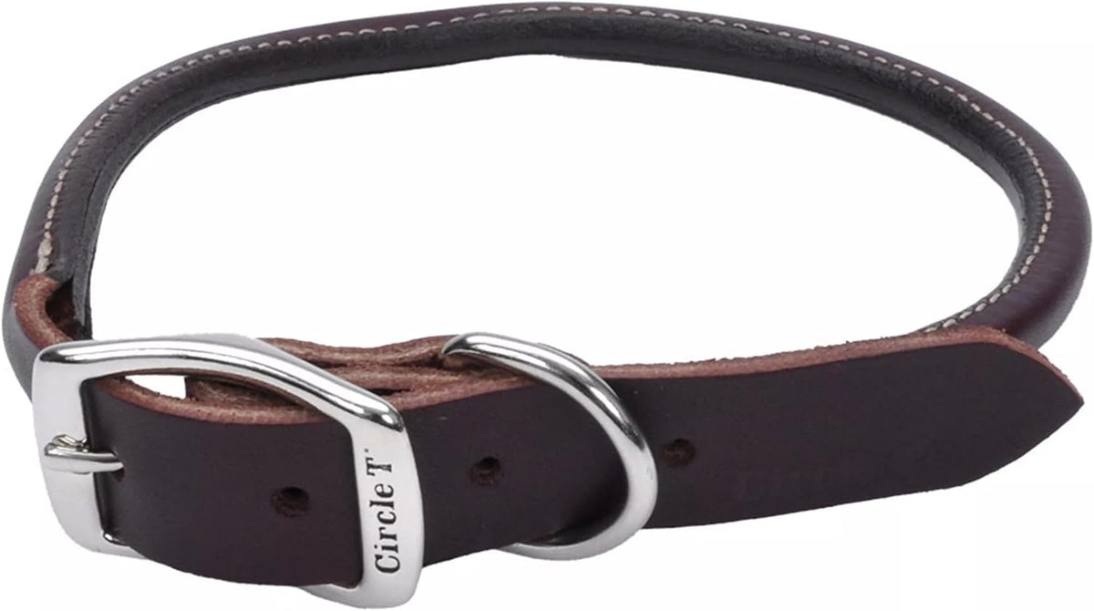 Coastal Pet Leather Dog Collar, Coastal Pet Circle T Latigo, 3/8" X 14"