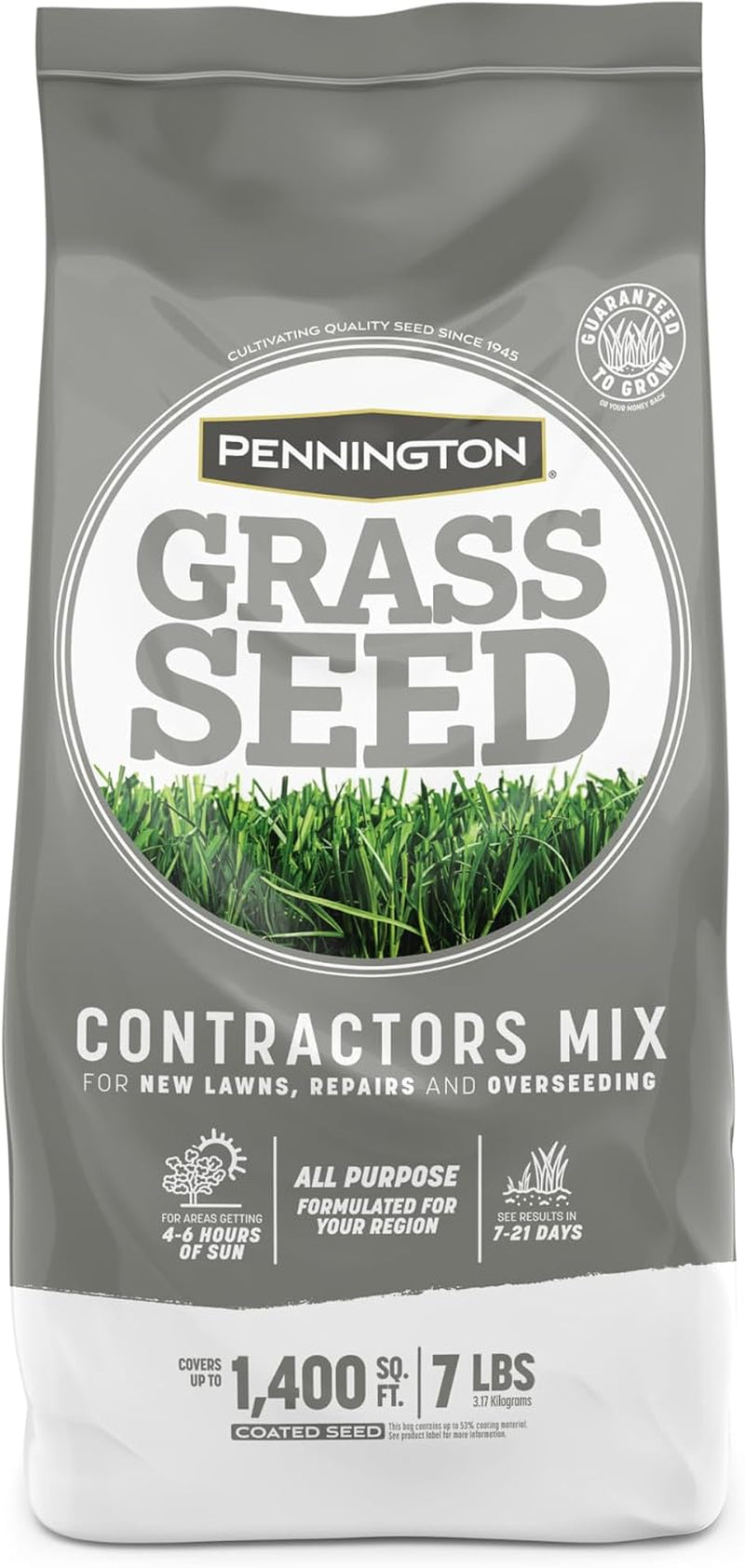 Pennington Contractors Central Grass Seed Mix, 7 Lb