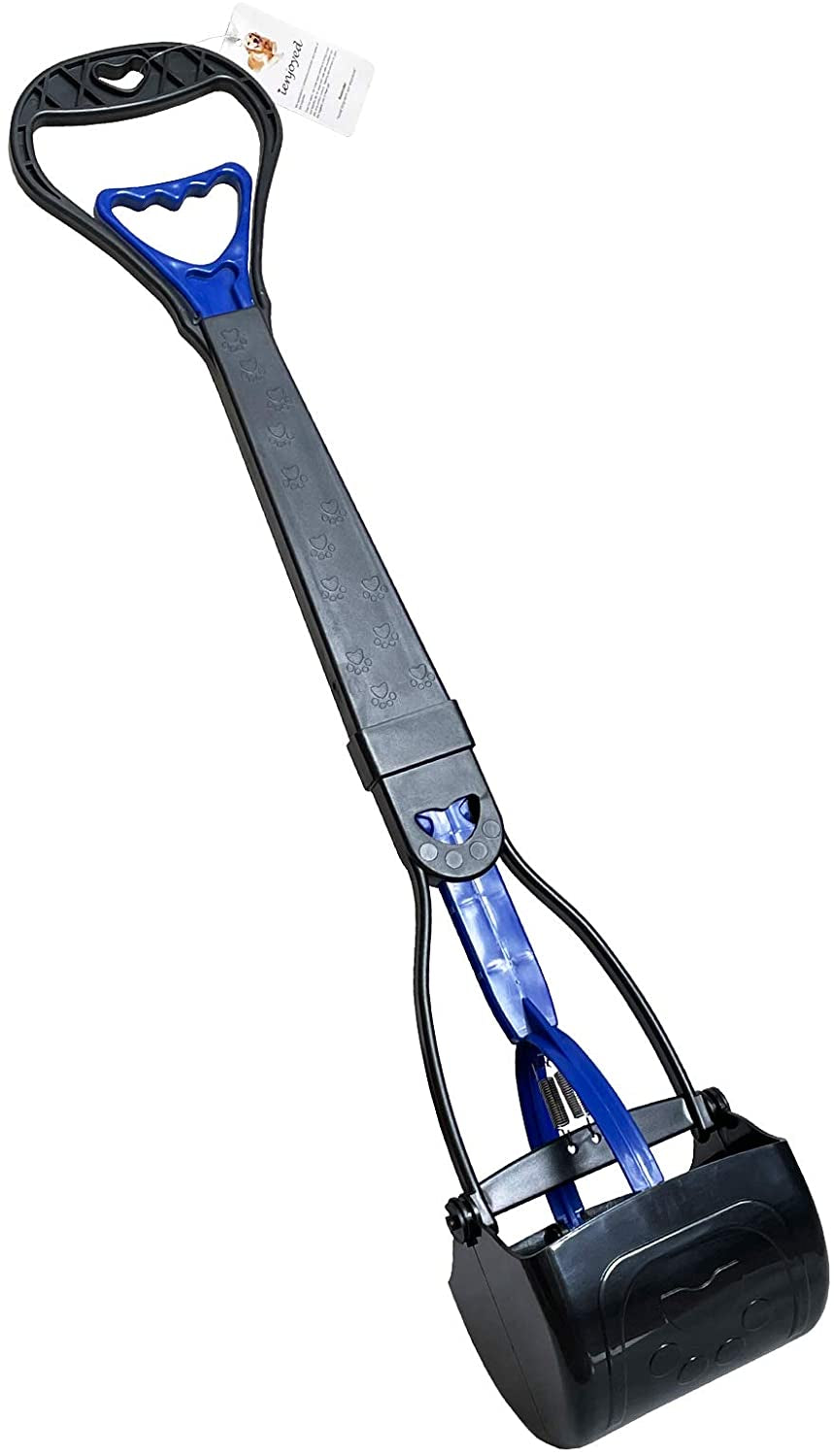 Ienjoyed Non-Breakable Pooper Scooper for Large Medium & Small Dogs Heavy Duty, 28“Long Handled Dog Poop Scooper for Grass,Durable Dog Poop Pick up Tool, Poop Grabber