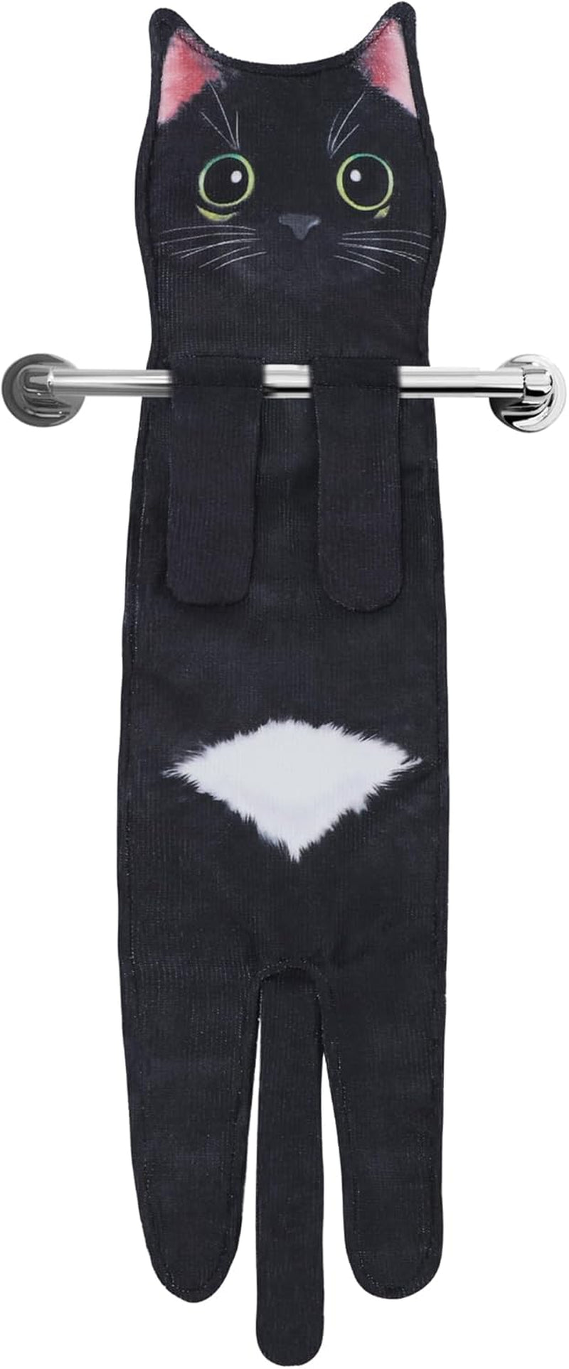 Funny Cat Hand Towels - Cute Decorative Washcloths & Face Towels, Super Absorbent & Soft - Mothers Day, Easter, House Warming & Birthday Gifts for Women Cat Lovers