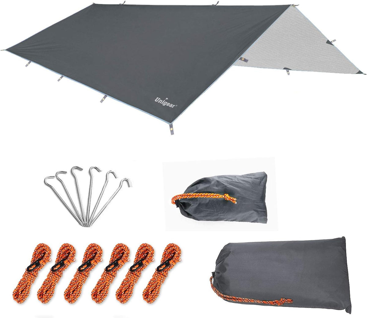 Unigear Hammock Rain Fly Waterproof Camping Tent Tarp for Backpacking