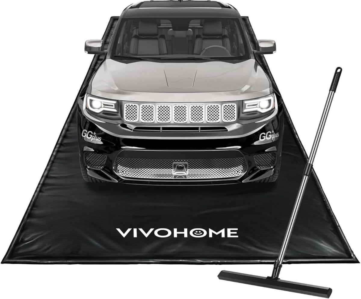 VIVOHOME Garage Floor Mat 7'9" X 16' Containment Mat with Stay Put Corner