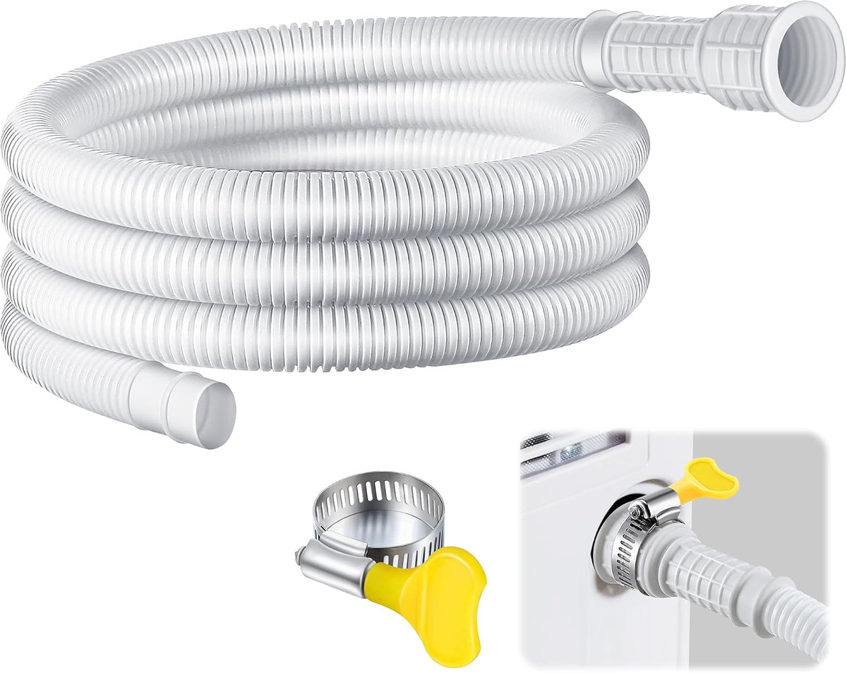 Saillong Patent Pending Dehumidifier Drain Hose, 3/4 in Fht,White