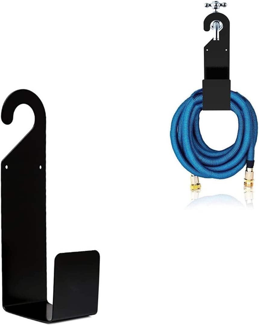 Garden Hose Holder for 150Ft Expandable Hose Hanger Large Wall Mount Hose Hook Fit Variety Hose Spigot