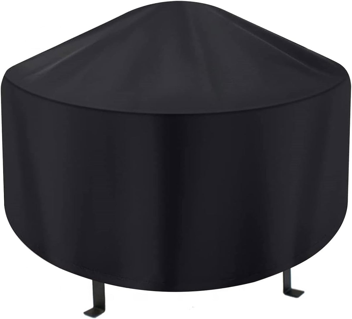 Fire Pit Cover for 28 to 32 Inch round Fire Pits, 30 Inch Heavy Duty 300D Oxford Fabric Waterproof and Dustproof Cover ( 32"Dia X 16"H )