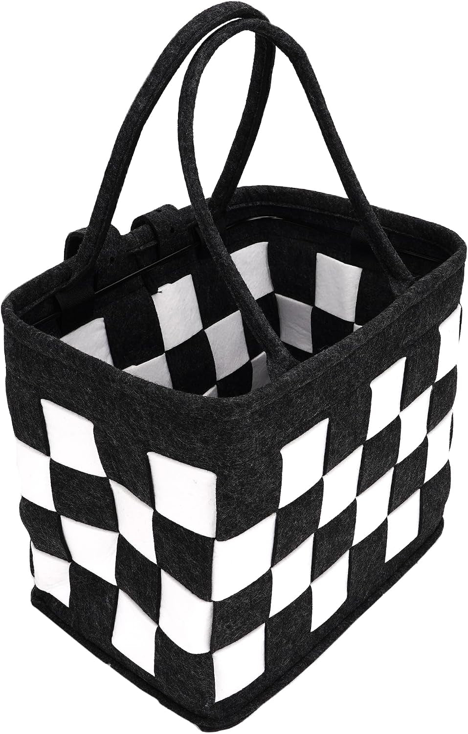 Bike Basket Front for Bike, Woven Felt Bicycle Handlebar Basket for Adults, Detachable Storage Basket for Commuting, Shopping, Picnic, Daily Riding Accessories