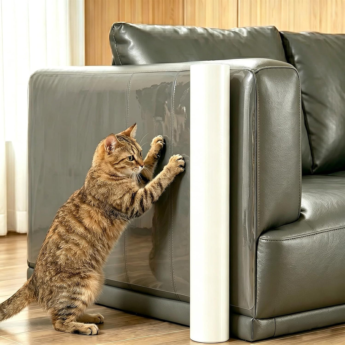 Cat Scratch Furniture Protector Clear PVC 17.3"X118"