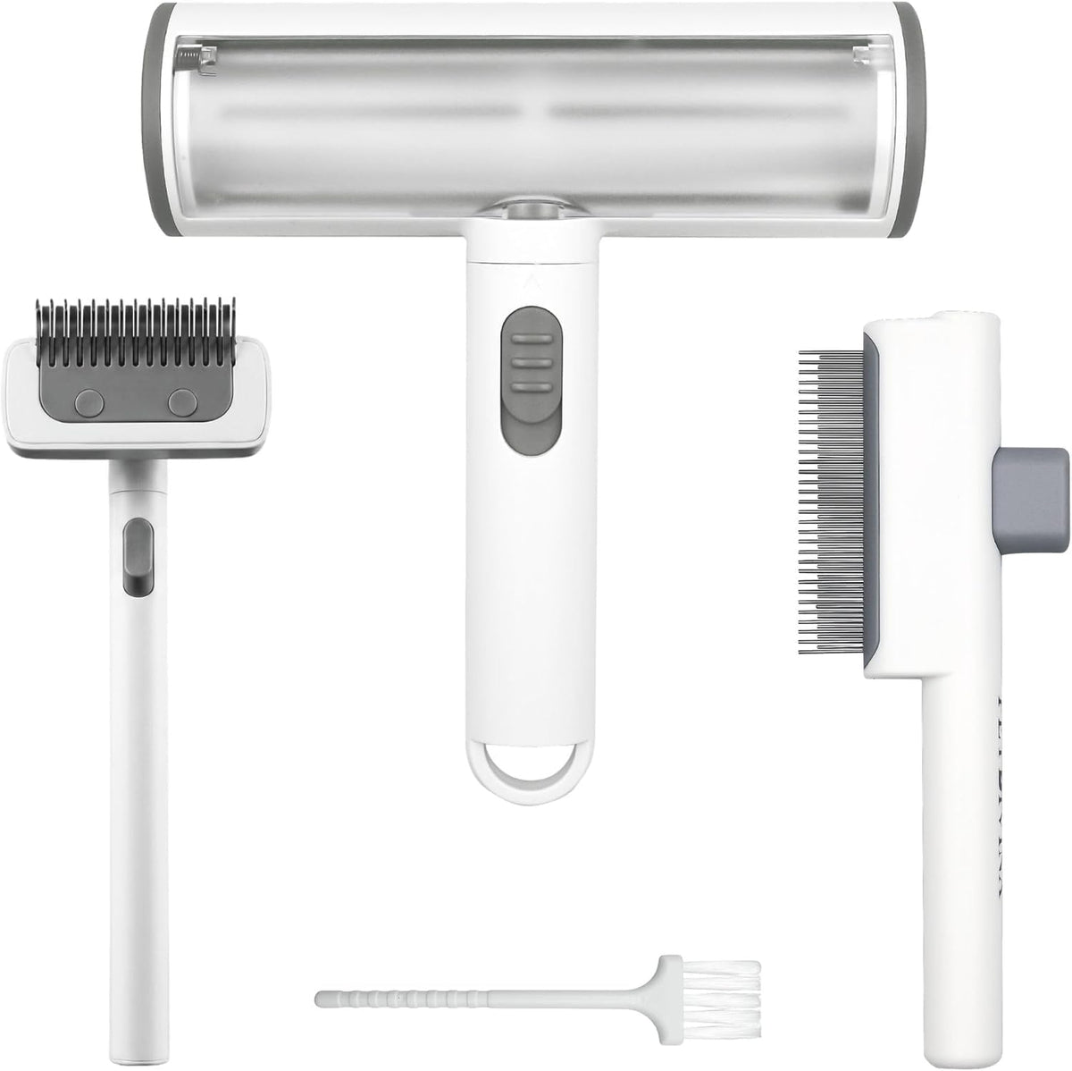 4-Piece Pet Hair Remover Grooming Kit for Cats and Dogs