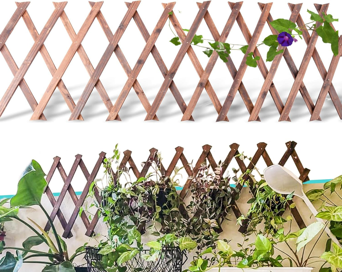 Wooden Lattice Panels 1Pack, 75"X11.8" Expandable