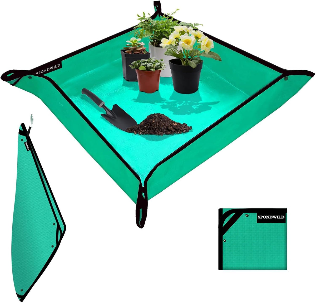 Repotting Mat for Indoor Plants 29.5"X29.5", Unique Gifts for Plant Lovers