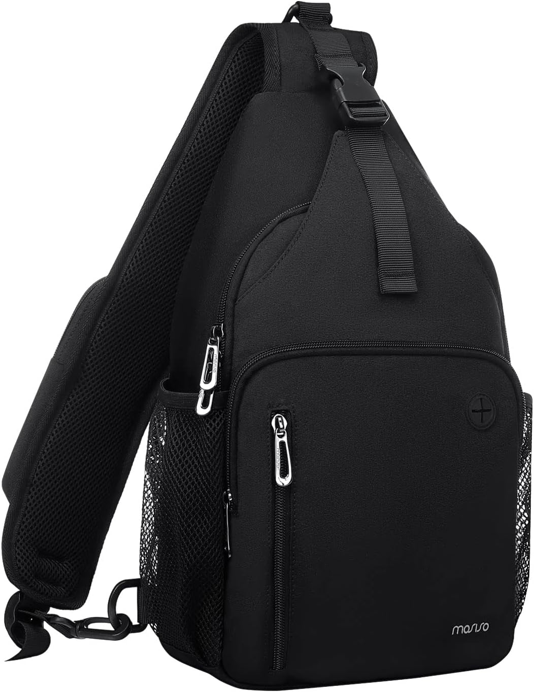 MOSISO Sling Backpack Bag, Crossbody Shoulder Bag Travel Hiking Daypack Chest Bag with Front Square Pocket&Usb Charging Port