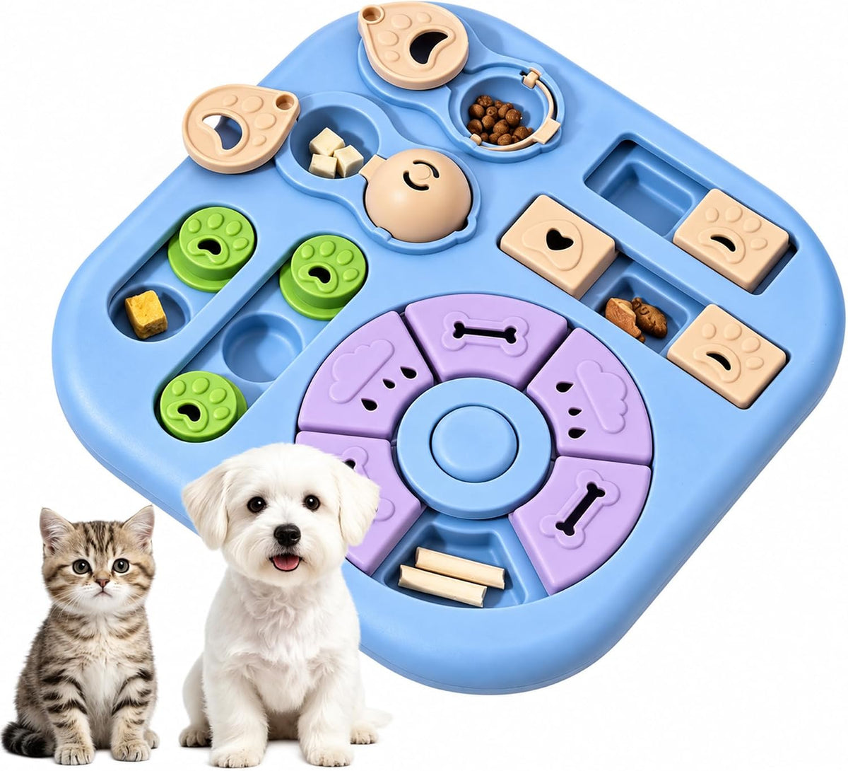 Interactive Cat Puzzle Toy, Maze Slow Feeder, 11.02In