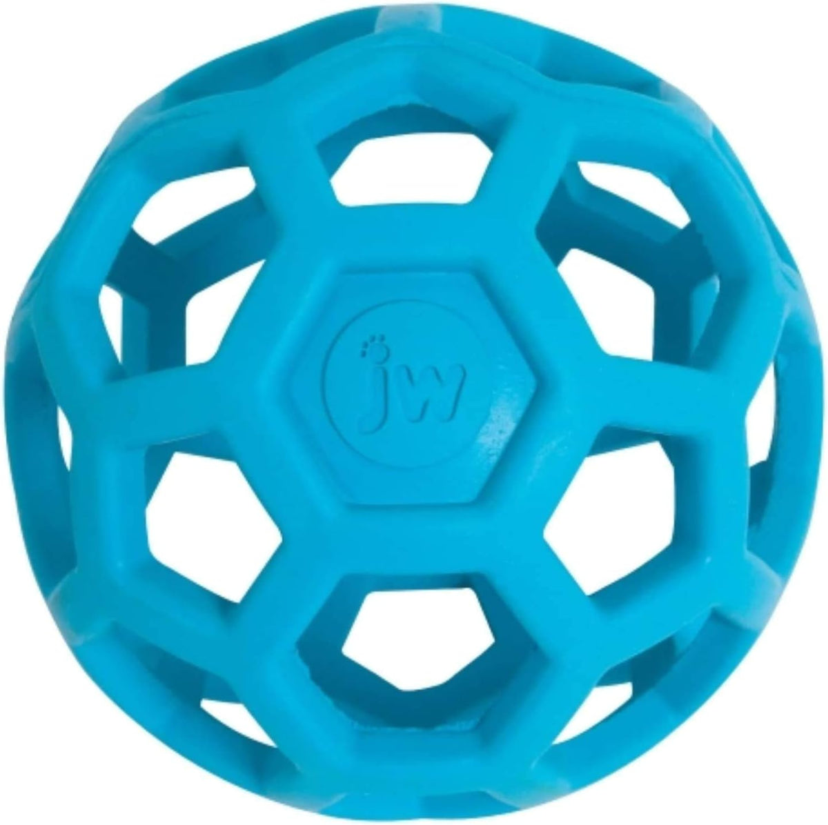 JW Pet Hol-Ee Roller Dog Toy Puzzle Ball, Natural Rubber, Small (3 Inch Diameter), Colors May Vary