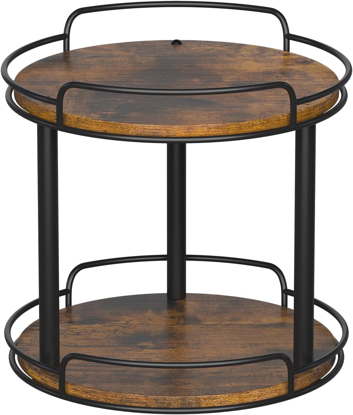 LAMU 2 Tier Lazy Susan Spice Rack Organizer for Kitchen Countertop Cabinet