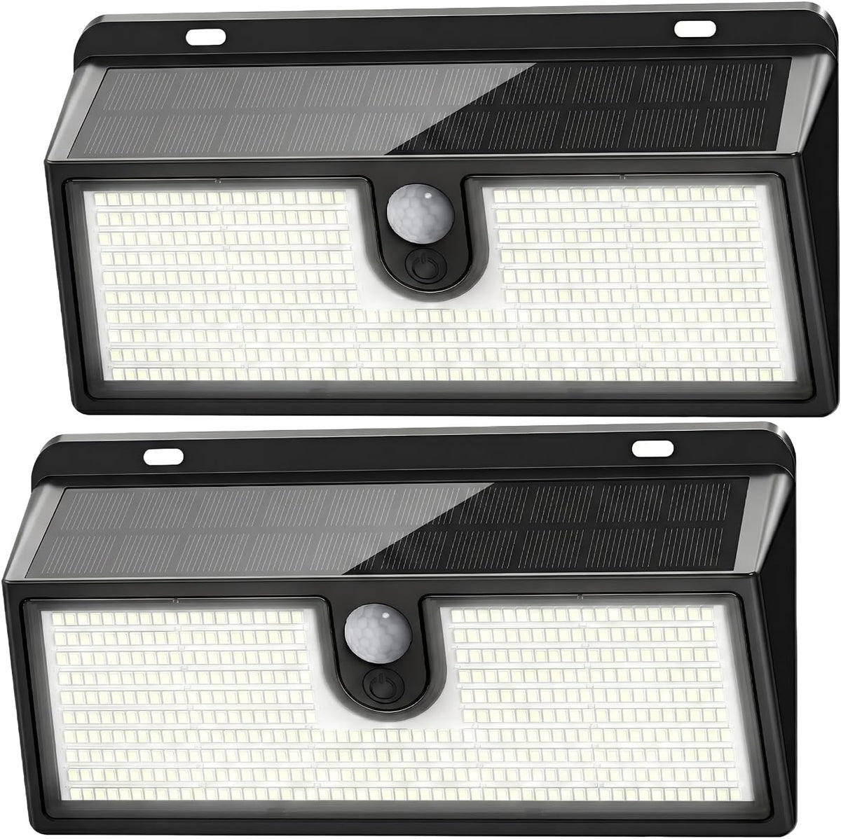 Solar Flood Lights Outdoor Motion Sensor, 452 LED Solar Security Lights with 26FT PIR Sensor, 270° Wide Angle, 30% Solar Conversion, IP65 Waterproof, 3 Modes for Yard Garage Fence Patio, 2 Pack