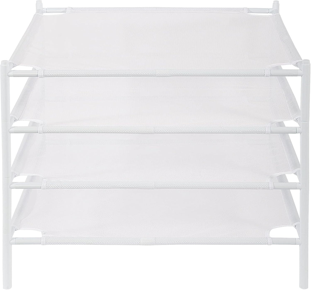 STO STO Sweater Drying Rack, 4-Pack Stackable Mesh Clothes Drying Rack, Laundry Drying Rack for Sweaters, Socks, Toys, White