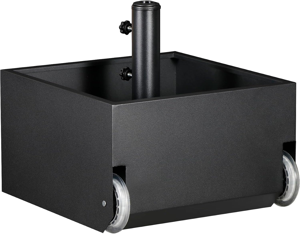 Patio Umbrella Base with Wheels for Outdoor Patios, Gardens