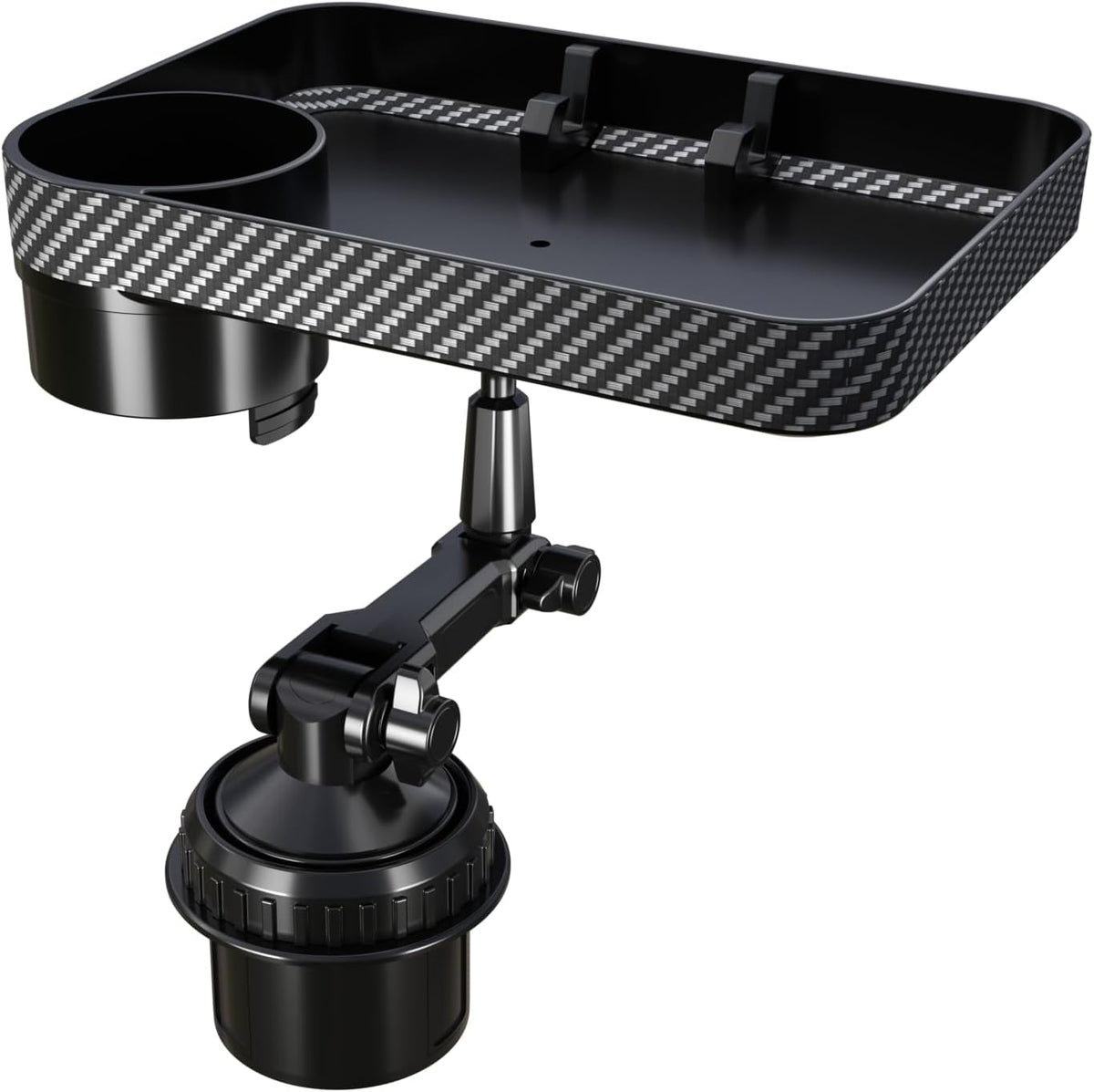 Cup Holder Tray for Car, Adjustable Food Tray with Phone Holder