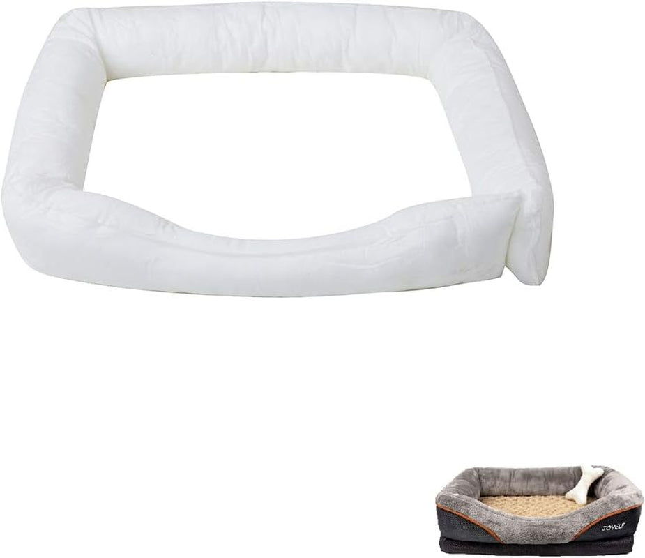 JOYELF Orthopedic Memory Foam Dog Bed Replacement Filling Bolster Insert Stuffing Pillow - Medium Size