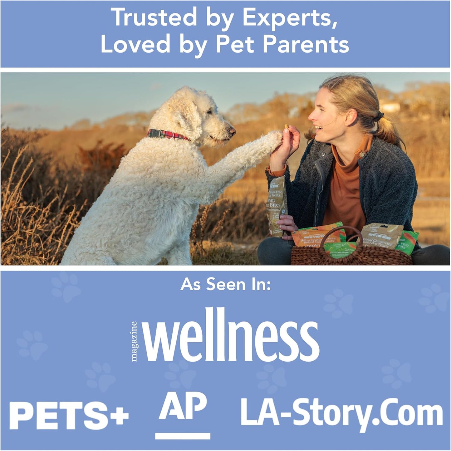 Marcy'S Pet Kitchen-Diabetic- All Natural, Crunchy, Peanut Butter Dog Treats - Vet Approved- No Preservatives-Vegan, Gluten Free, Human Grade - Crunchy-Made in the USA, Healthy Peanut Butter Treats