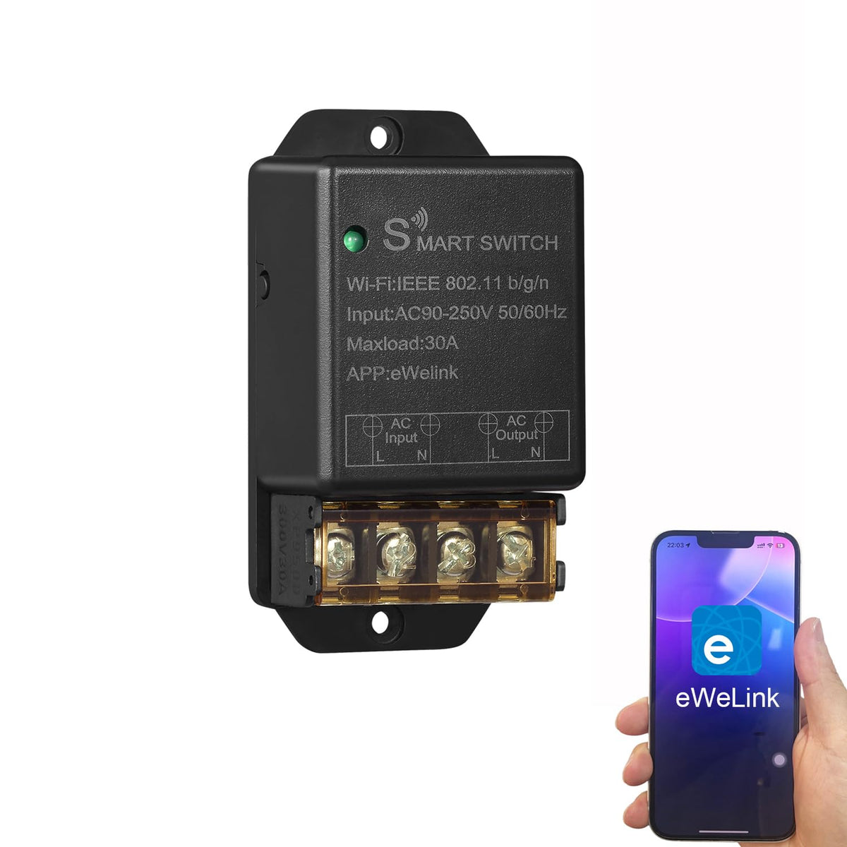 30A High Power Wifi Wireless Smart Switch