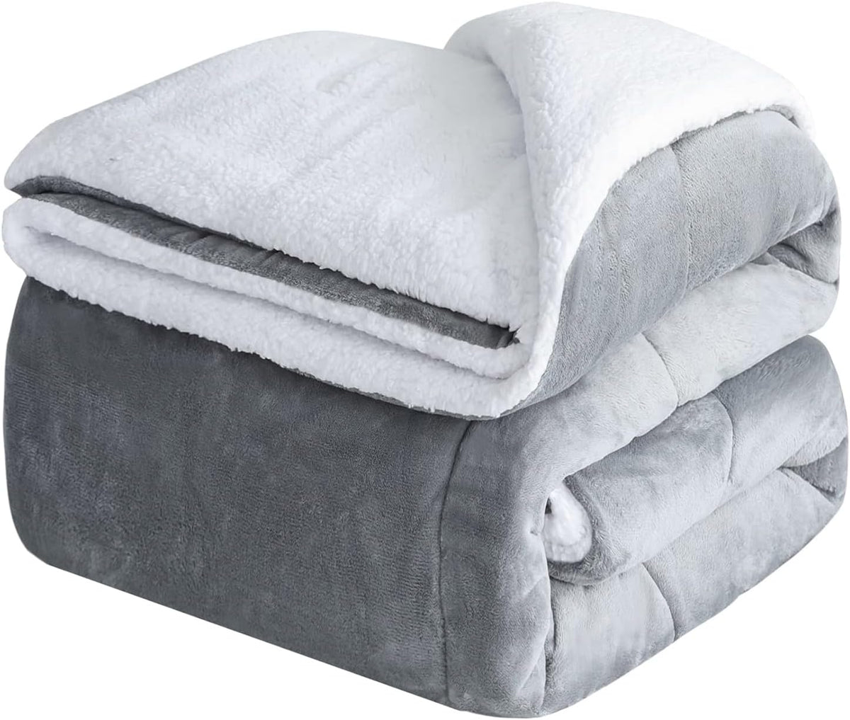 CHOSHOME Thick & Warm Sherpa Fleece Blanket Twin Size for Winter Bed