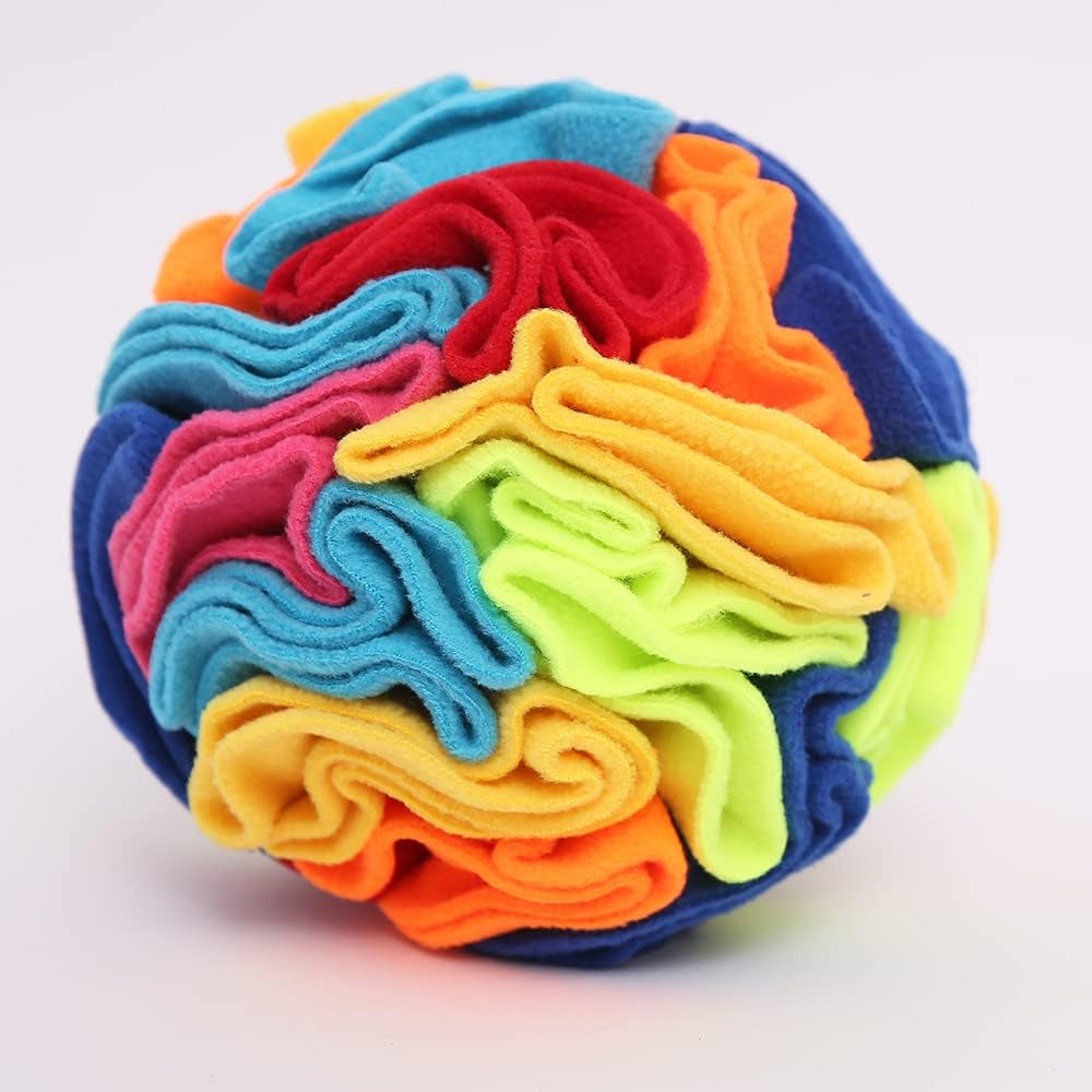 Ablechien Snuffle Ball - Snuffle Ball for Small Dogs, Interactive Dog Toys to Keep Them Busy, Puppy Dog Puzzle Toy with Storage Bag Machine Washable