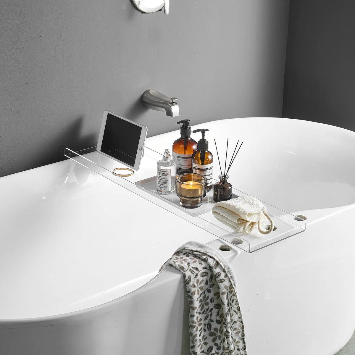 Bathtub Tray over Bathtub Racks Bath Caddy for the Elegant Tub Bathroom Caddy Fits All Bathtubs