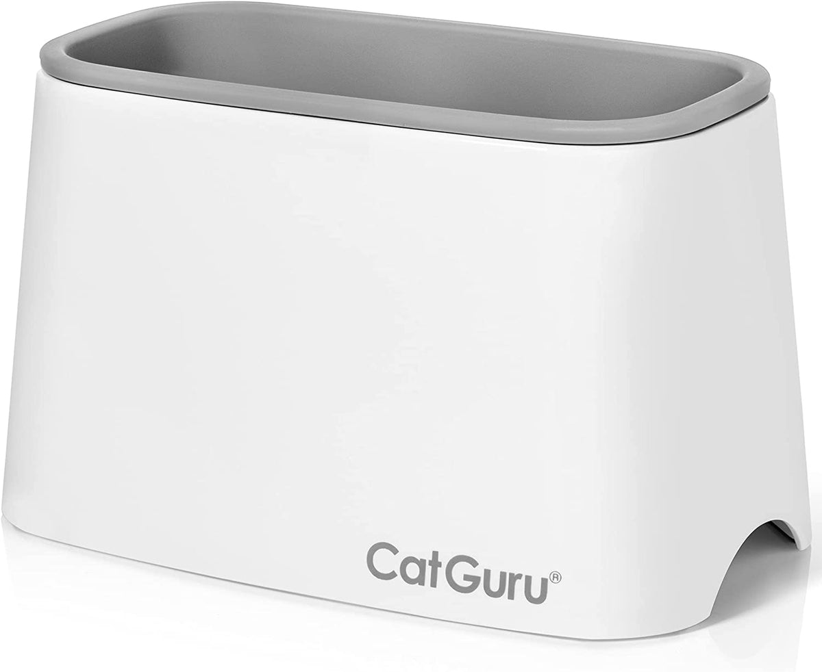 Catguru Premium Cat Litter Scoop Holder – Heavy-Duty Scooper Storage Caddy, Scoop Stand for Kitty Litter Box, Fits Most Cat Litter Scoops (White)