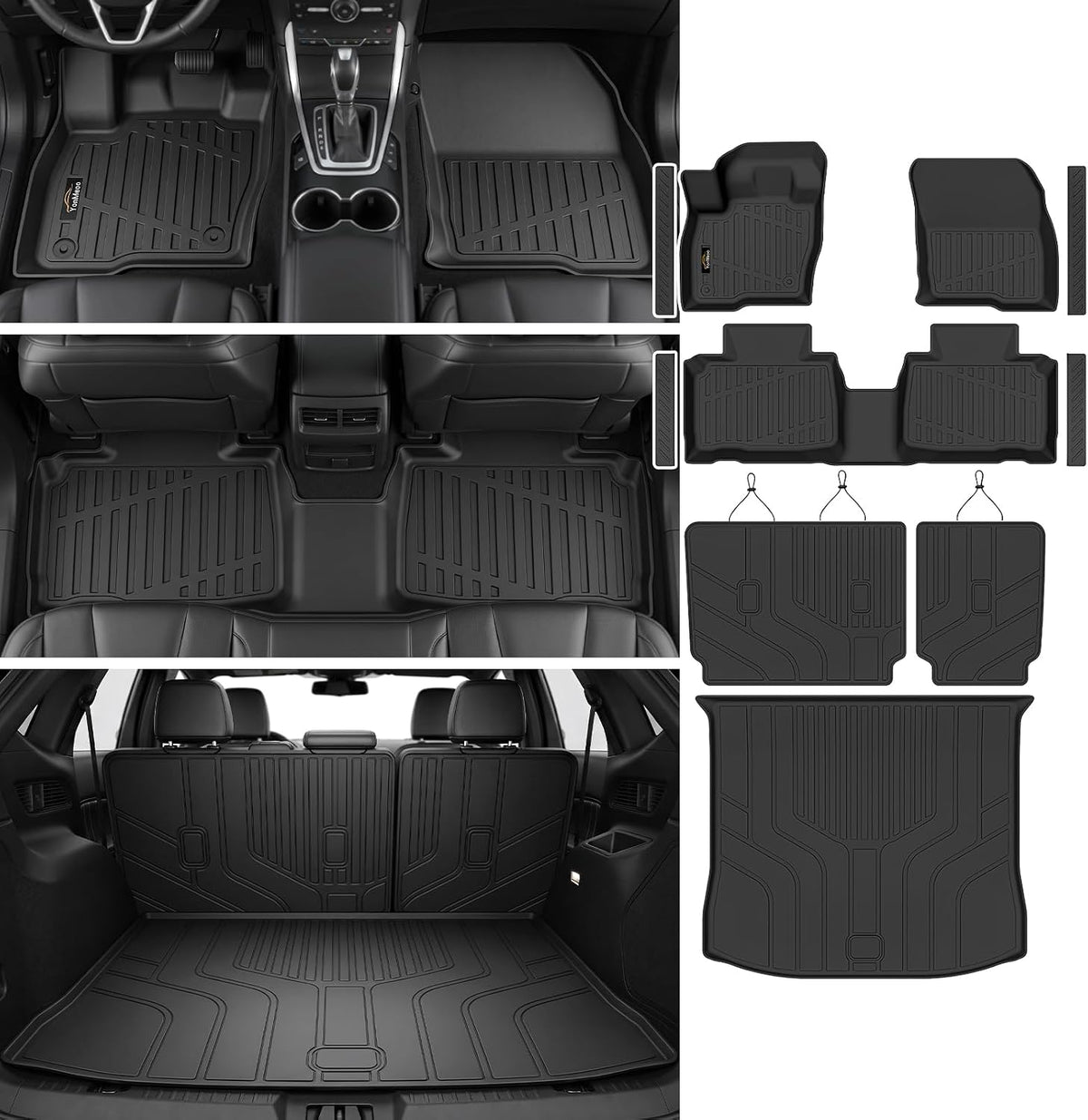 Floor Mats & Cargo Mat & Backrest Mat Custom for Ford Edge 2015-2025 2026