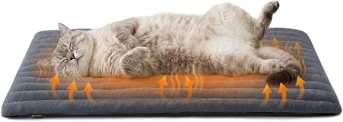 Self Warming Cat Bed Mat, Thermal Heating Pad for Crate, Extra Warm
