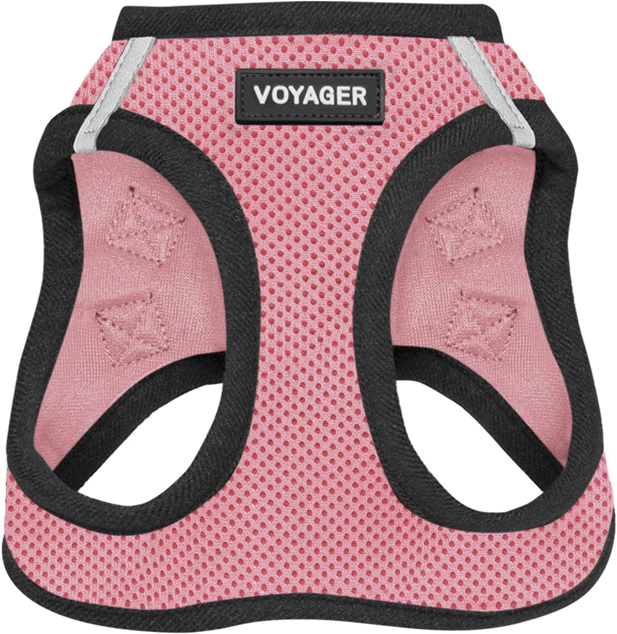 Voyager Step-In Air Dog Vest Harness - Pink/Black Trim, Medium