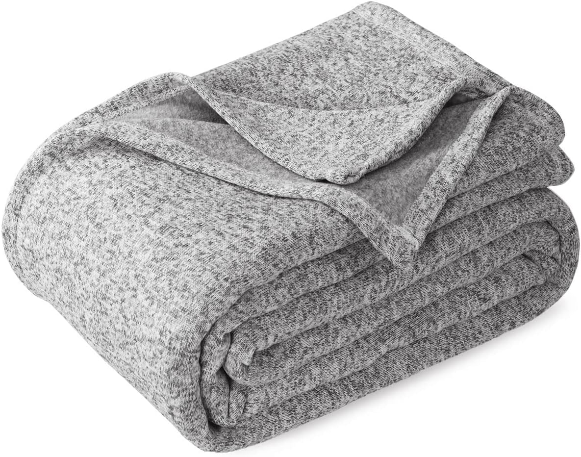 KAWAHOME Summer Sweatshirt King Size Blanket for Bed Lightweight Soft Thin