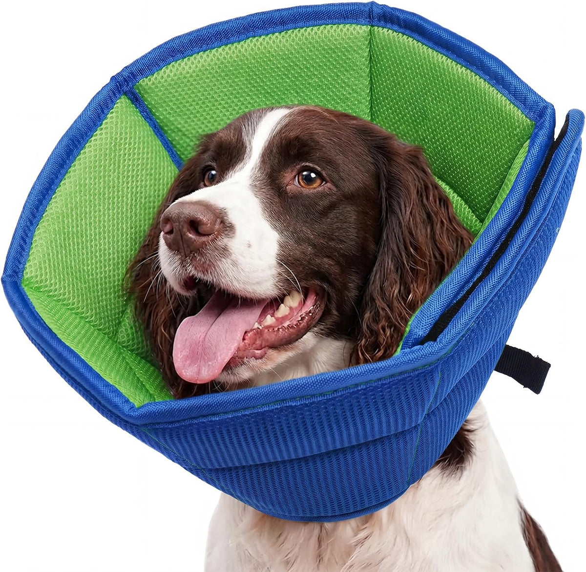 Allroaring Dog Cone for Large Dogs after Surgery, Soft Cone Collar Blue L
