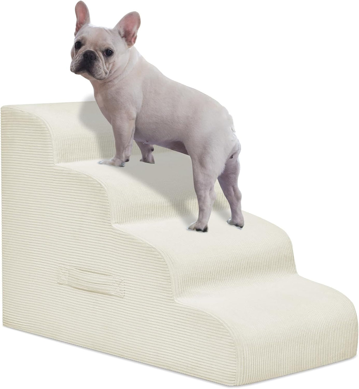 Mesa Lemon 4 Step Dog Stairs Pet Ramp for High Beds, Sofas and Cars