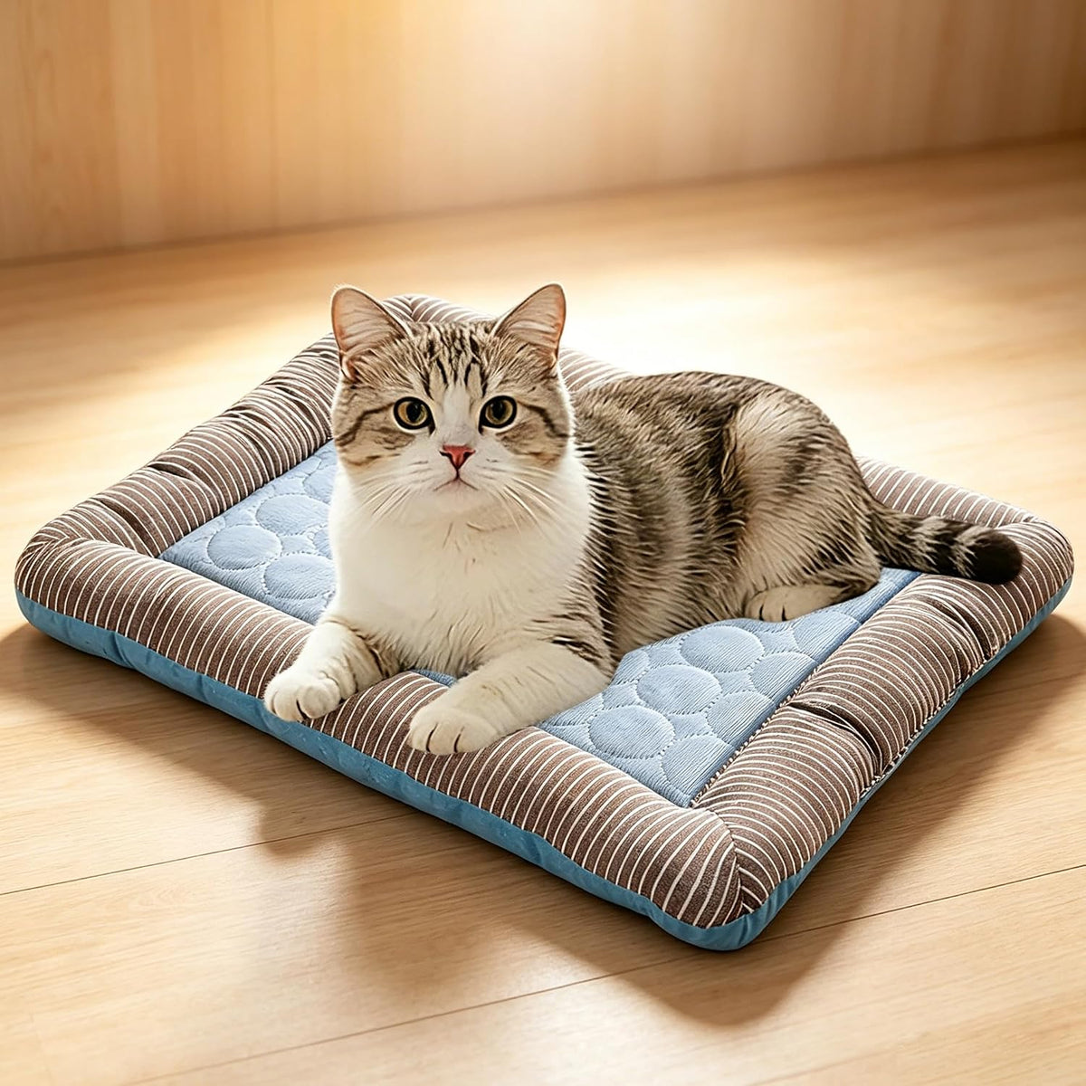 RPGT Cooling Mat for Cats 13" X 18" Pet Cooling Bed for Indoor Cats & Dogs