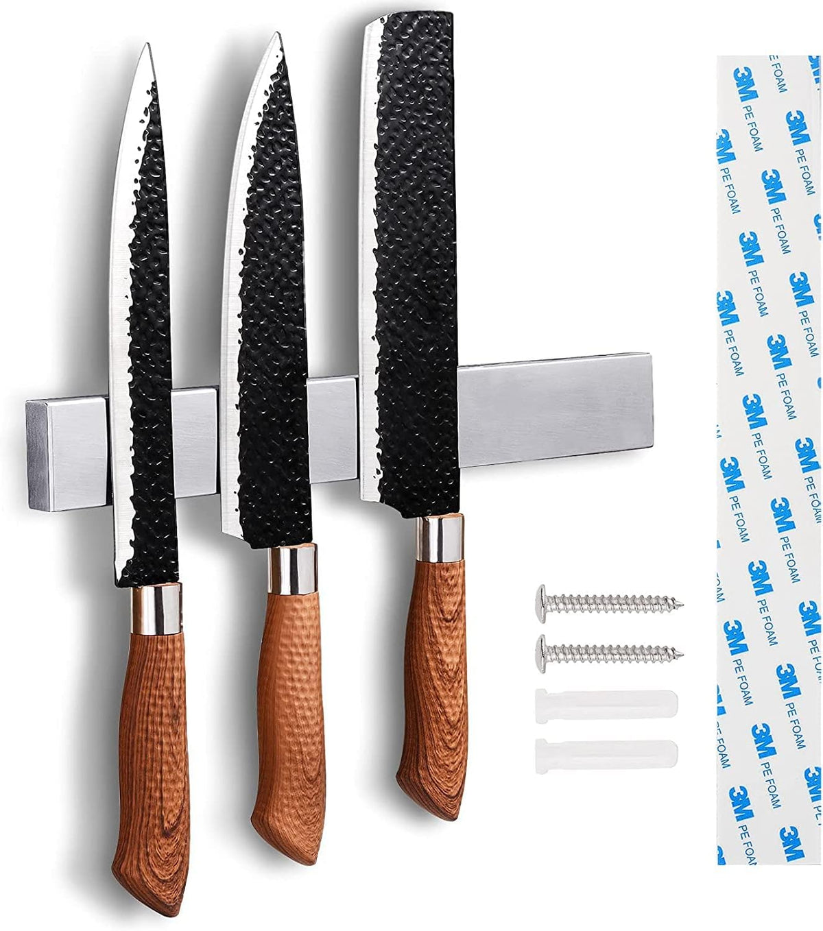 8 Inch Magnetic Knife Holder for Wall No Drill Stainless Steel