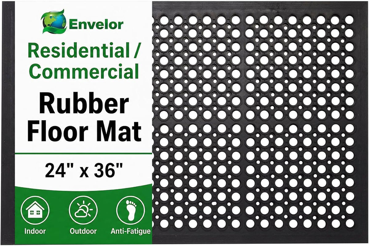 Envelor anti Fatigue Bar Mat, Non Slip Kitchen Floor Door Mat, 24 X 36 In
