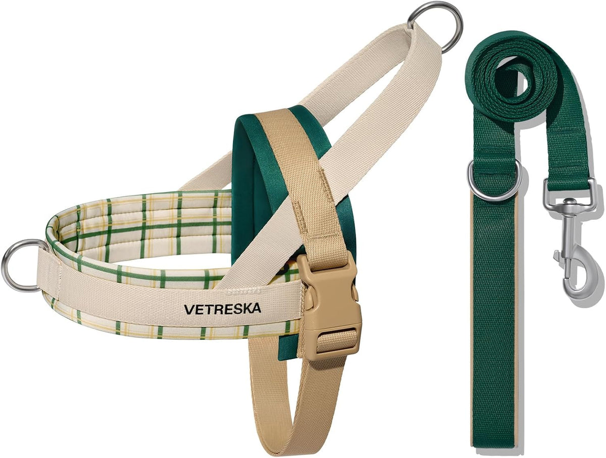 VETRESKA Dog Harness and Leash Set, Easy Walk Dog Harness, M