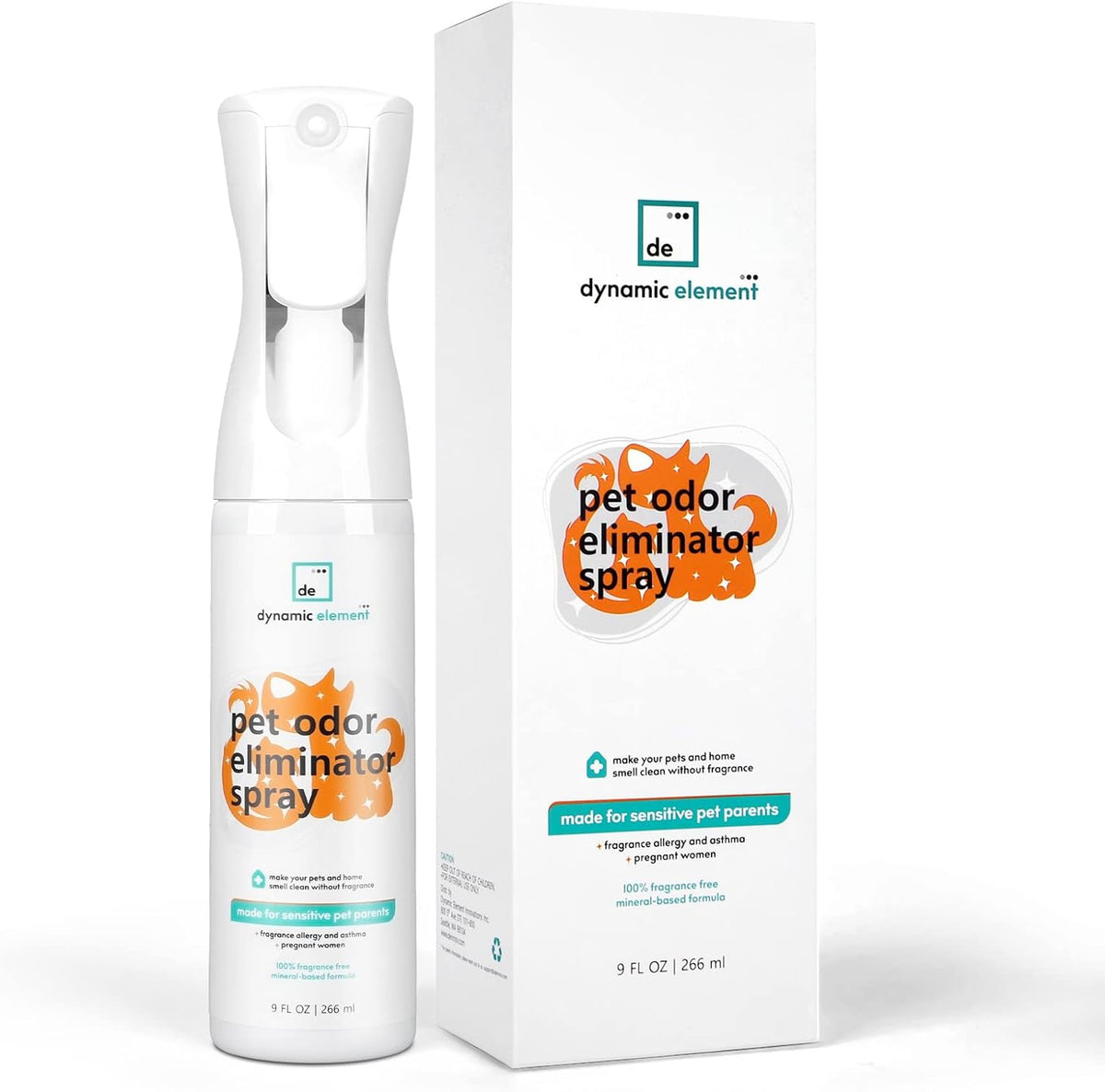 Pet Odor Eliminator Spray, Unscented, 9 Fl Oz