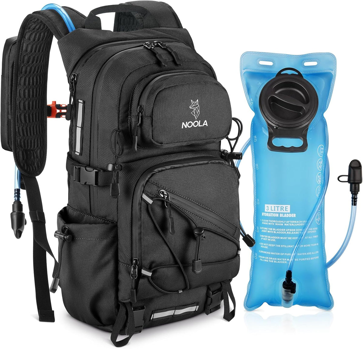 NOOLA Hydration Backpack, Hiking Backpack with 3L Water Bladder