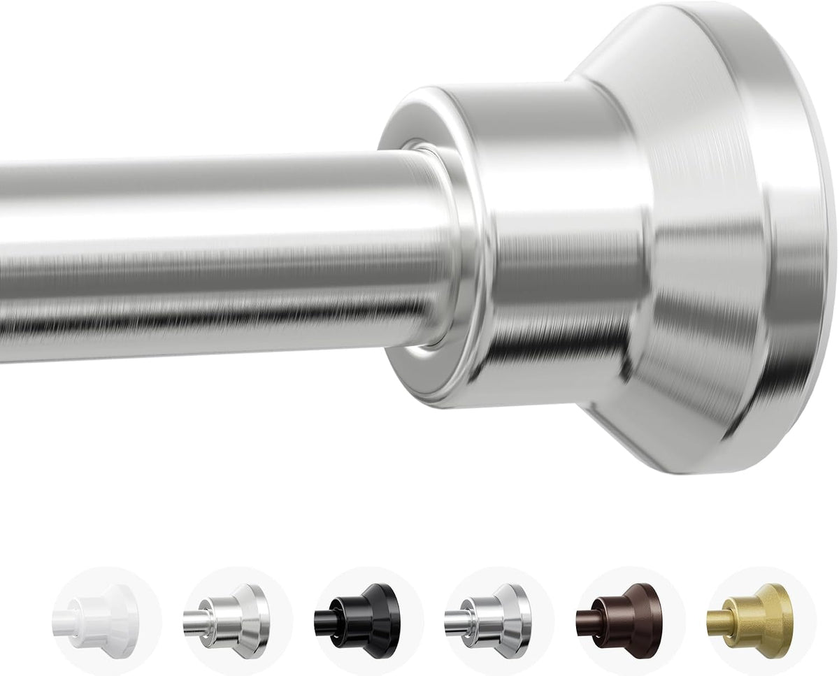 Chrsouly Shower Curtain Rod, 31-76 Inch Adjustable Tension Shower Rod