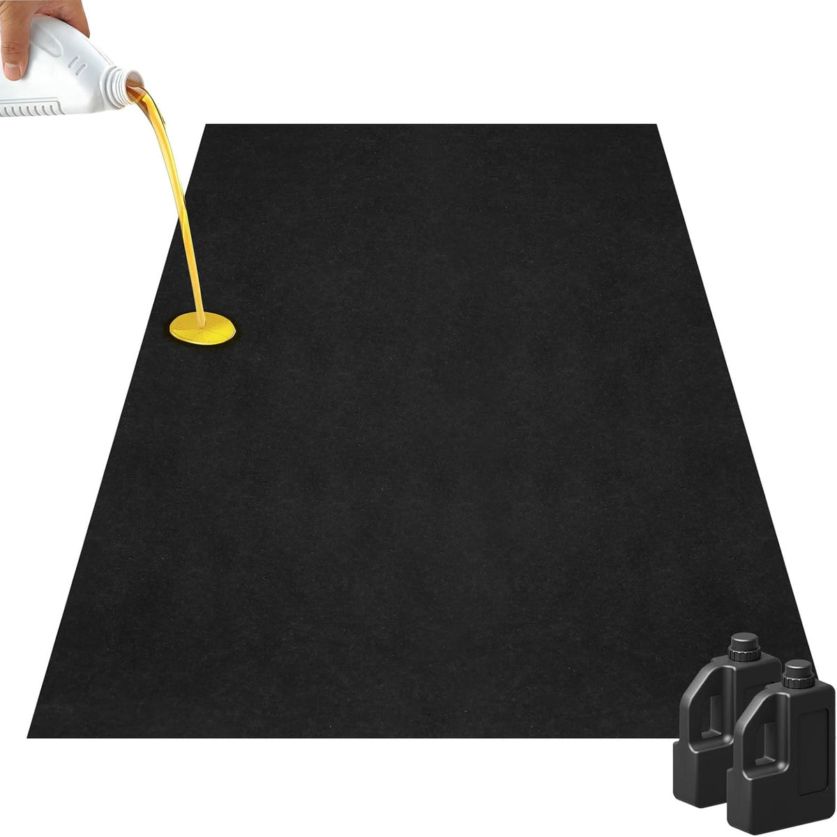 1 Pack 6.7 X 8.5 FT Oil Spill Mat for Garage
