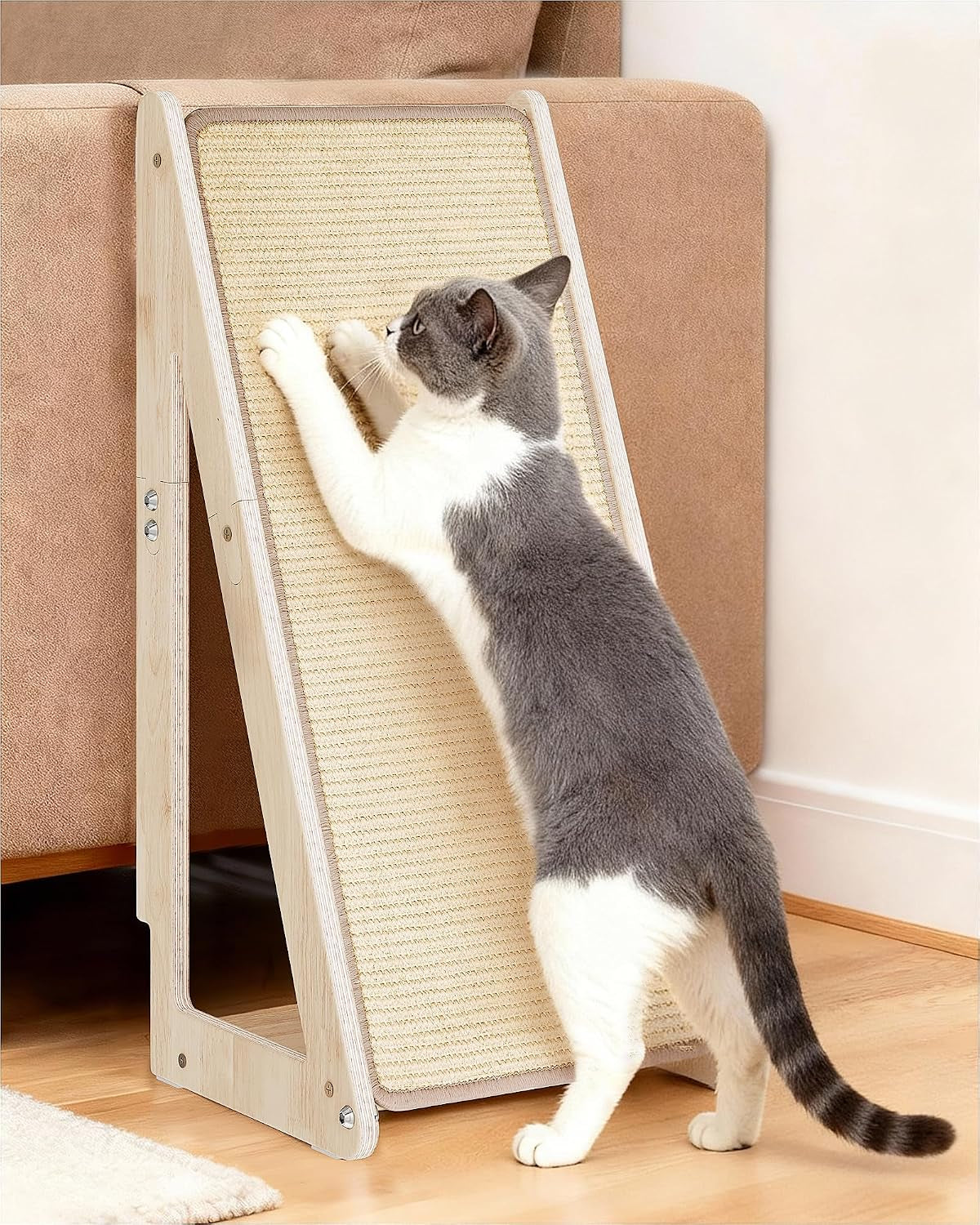 26.4'' Sisal Cat Scratcher Ramp for Indoor Cats