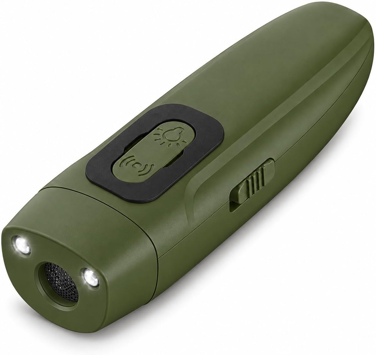 Ultrasonic Dog Bark Deterrent, Keychain, Rechargeable, LED Light
