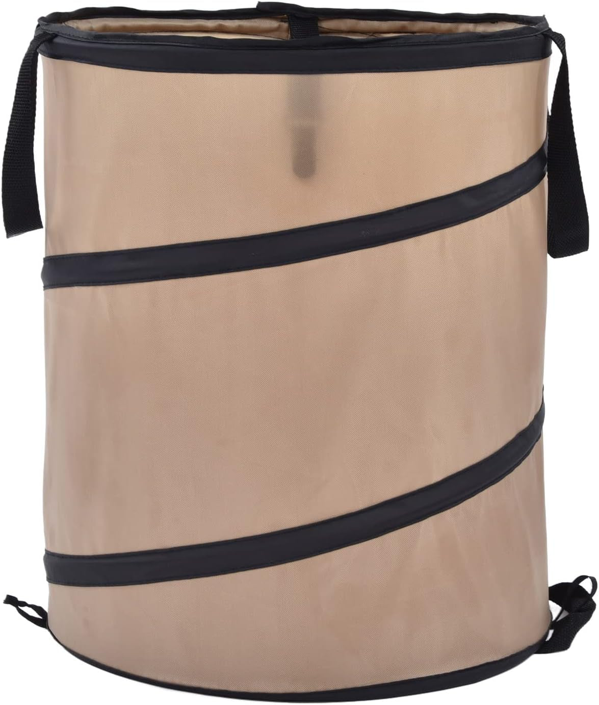 Leaf Trash Can, 10 Gallon Portable Trash Can, Reinforced Steel Spring Oxford Cloth Collapsible Leaf Bag Pop up Garbage Can Waste Bag Container for Camping and Yard