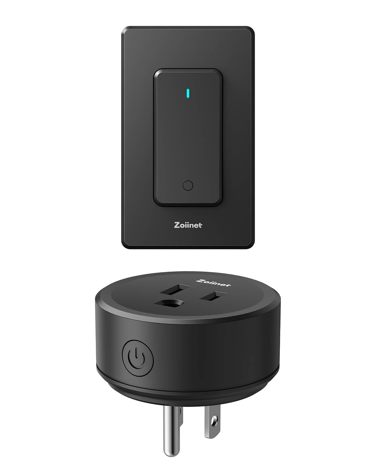 Zoiinet Black Remote Control Outlet 80-275V/15A/1500W Wireless Light Switch